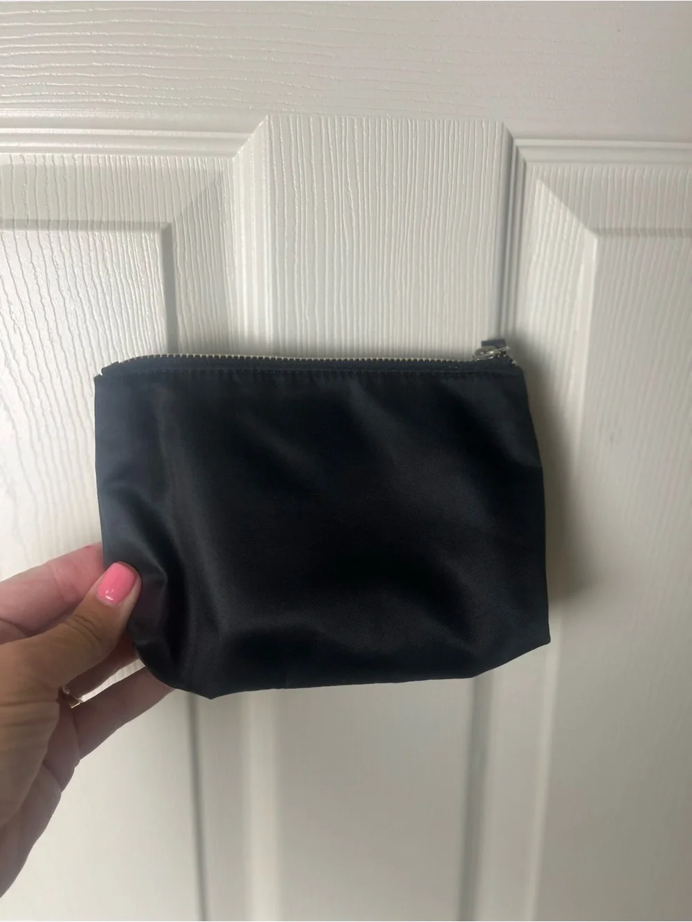 Victoria's Secret Black Rhinestone Logo Cosmetic Pouch